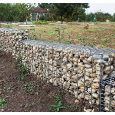 Габион цоколь спиральный оцинкованный (Ц) для забора 2,5х0,3х0,5х4х50х100 мм ГОСТ Р 58120-2018